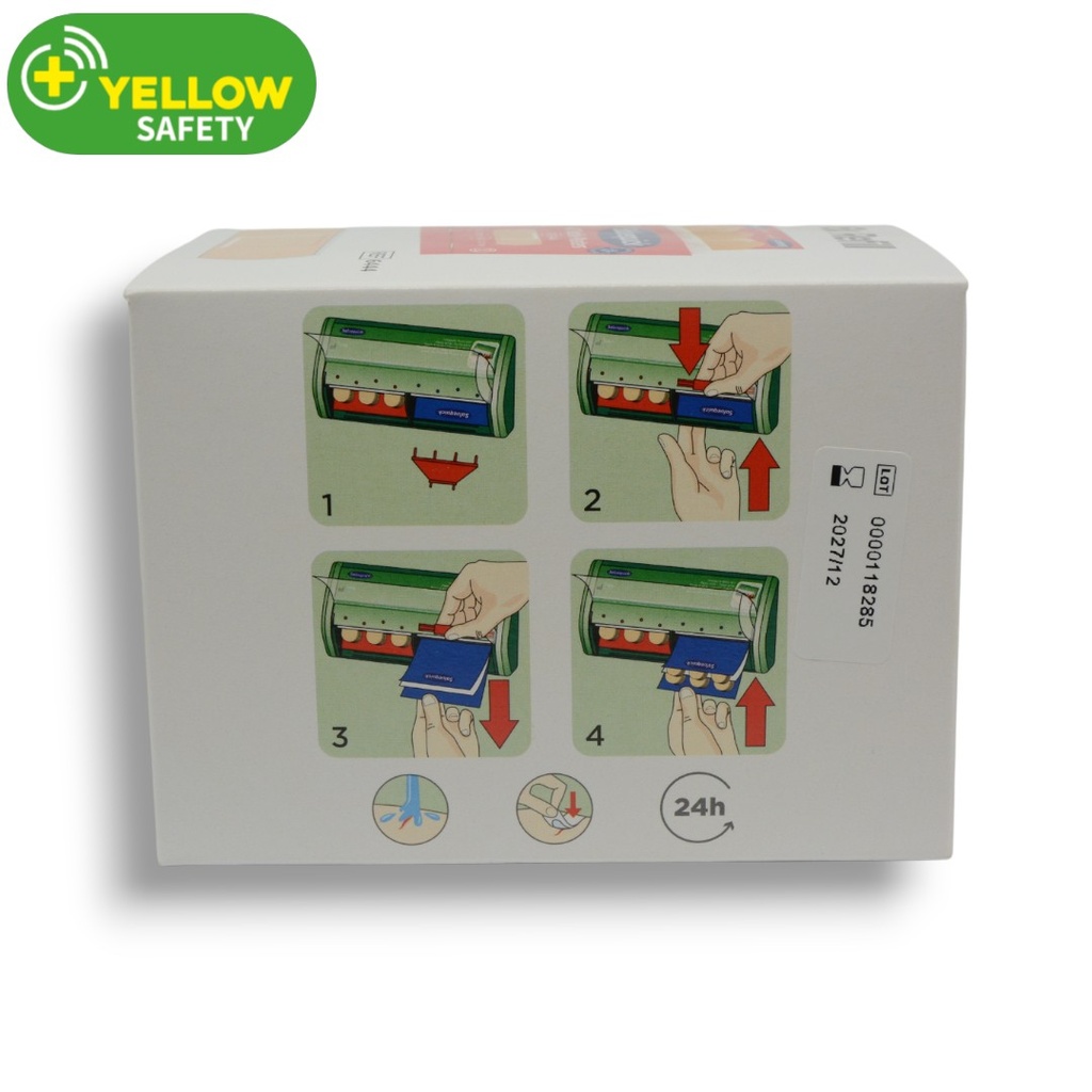 Salvequick Navulling Elastische pleisters rood (6444) 