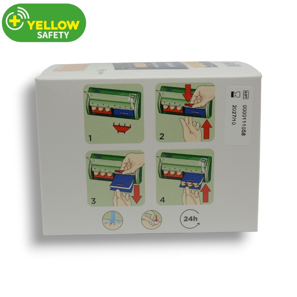 Salvequick Navulling pleisters plastic donkerblauw (45st)