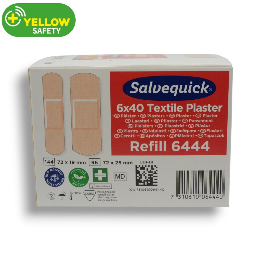 Salvequick Navulling Elastische pleisters rood (6444) 
