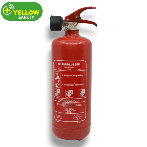 [BR260125] Brandblusser 2 liter Schuim AB